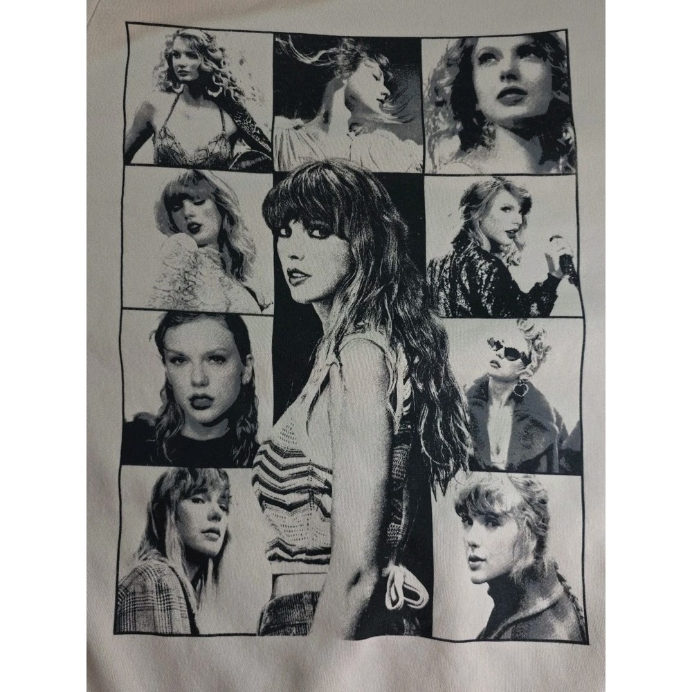 Taylor Swift 'The Eras' Tour Beige Hoodie Sweatshirt Size 3XLarge